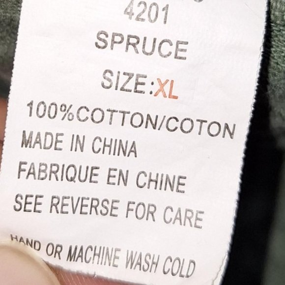 Woolrich Spruce Green Corduroy Vest with Zipper Closure, Stand Up Collar Size XL - Picture 6 of 8